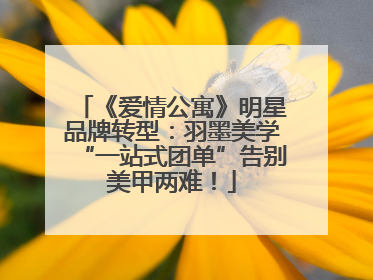 《爱情公寓》明星品牌转型：羽墨美学“一站式团单”告别美甲两难！