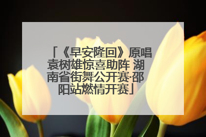 《早安隆回》原唱袁树雄惊喜助阵 湖南省街舞公开赛·邵阳站燃情开赛