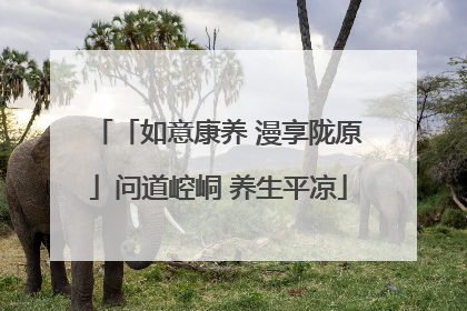 「如意康养 漫享陇原」问道崆峒 养生平凉