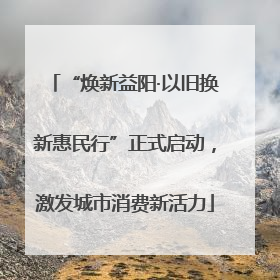 “焕新益阳·以旧换新惠民行”正式启动，激发城市消费新活力