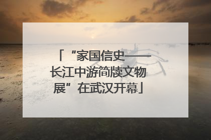 “家国信史——长江中游简牍文物展”在武汉开幕