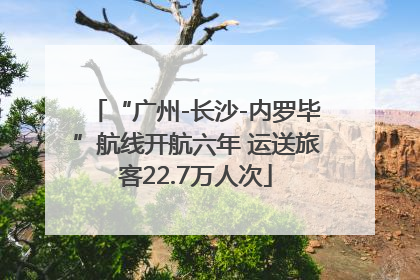 “广州-长沙-内罗毕”航线开航六年 运送旅客22.7万人次