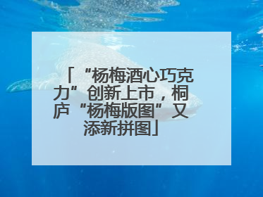 “杨梅酒心巧克力”创新上市，桐庐“杨梅版图”又添新拼图