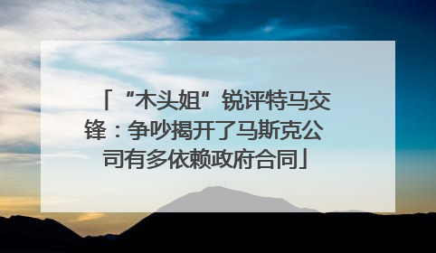 “木头姐”锐评特马交锋：争吵揭开了马斯克公司有多依赖政府合同