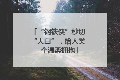 “钢铁侠”秒切“大白”，给人类一个温柔拥抱