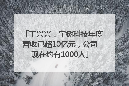 王兴兴：宇树科技年度营收已超10亿元，公司现在约有1000人