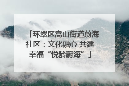 环翠区嵩山街道蔚海社区：文化融心 共建幸福“悦龄蔚海”