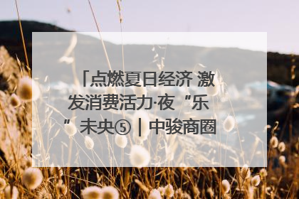 点燃夏日经济 激发消费活力·夜“乐”未央⑤｜中骏商圈：烟火与潮流共舞
