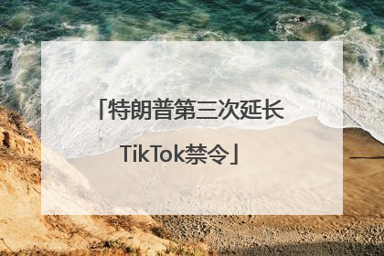 特朗普第三次延长TikTok禁令