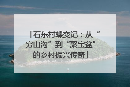 石东村蝶变记：从“穷山沟”到“聚宝盆”的乡村振兴传奇
