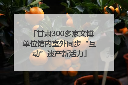 甘肃300多家文博单位馆内室外同步“互动”遗产新活力
