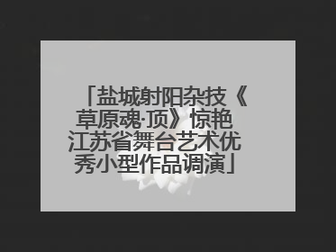 盐城射阳杂技《草原魂·顶》惊艳江苏省舞台艺术优秀小型作品调演
