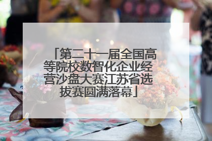 第二十一届全国高等院校数智化企业经营沙盘大赛江苏省选拔赛圆满落幕