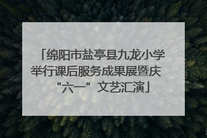 绵阳市盐亭县九龙小学举行课后服务成果展暨庆“六一”文艺汇演