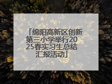 绵阳高新区创新第三小学举行2025春实习生总结汇报活动