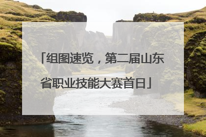组图速览，第二届山东省职业技能大赛首日