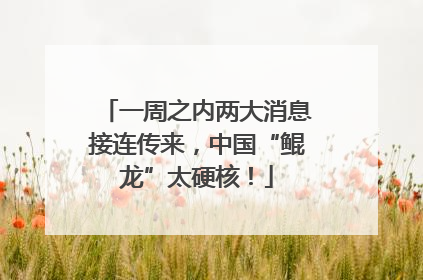 一周之内两大消息接连传来，中国“鲲龙”太硬核！