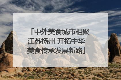 中外美食城市相聚江苏扬州 开拓中华美食传承发展新路