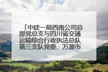 中建一局西南公司总部党总支与四川省交通运输综合行政执法总队第三支队党委、万源市草坝镇莲花院村党支部开展党建联建