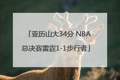 亚历山大34分 NBA总决赛雷霆1-1步行者