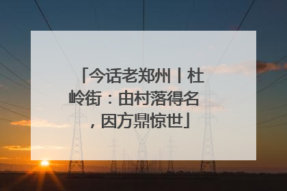 今话老郑州丨杜岭街：由村落得名，因方鼎惊世