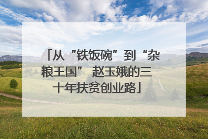 从“铁饭碗”到“杂粮王国” 赵玉娥的三十年扶贫创业路