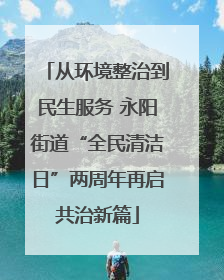 从环境整治到民生服务 永阳街道“全民清洁日”两周年再启共治新篇