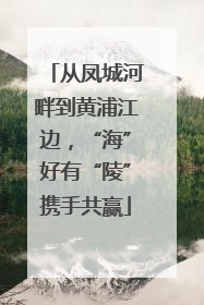 从凤城河畔到黄浦江边，“海”好有“陵”携手共赢