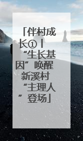 伴村成长①丨 “生长基因”唤醒 新溪村“主理人”登场