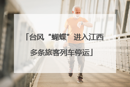 台风“蝴蝶”进入江西 多条旅客列车停运