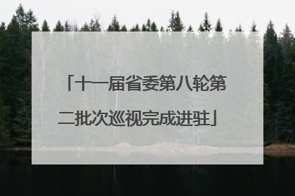 十一届省委第八轮第二批次巡视完成进驻