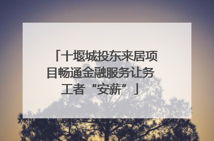 十堰城投东来居项目畅通金融服务让务工者“安薪”