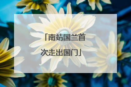 南靖国兰首次走出国门