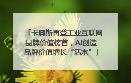 卡奥斯再登工业互联网品牌价值榜首，AI创造品牌价值增长“活水”
