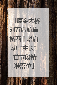 厦金大桥刘五店航道桥西主塔启动“生长” 首节段精准落位
