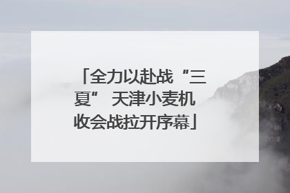 全力以赴战“三夏” 天津小麦机收会战拉开序幕