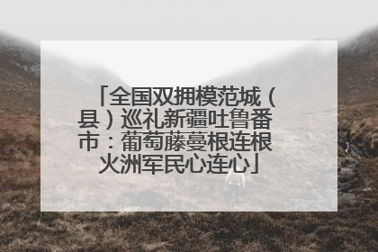 全国双拥模范城（县）巡礼新疆吐鲁番市：葡萄藤蔓根连根 火洲军民心连心