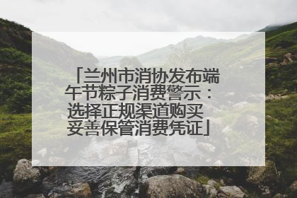 兰州市消协发布端午节粽子消费警示：选择正规渠道购买 妥善保管消费凭证