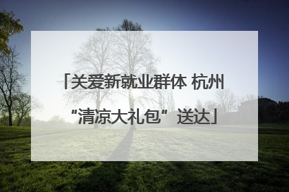 关爱新就业群体 杭州“清凉大礼包”送达