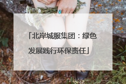 北岸城服集团：绿色发展践行环保责任