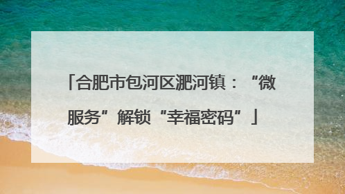 合肥市包河区淝河镇：“微服务”解锁“幸福密码”