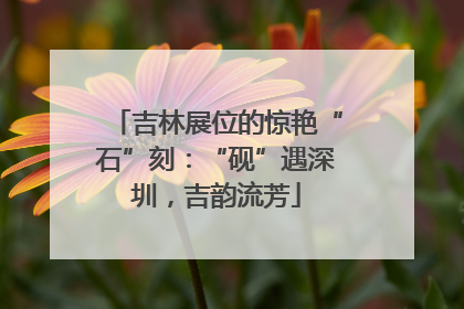 吉林展位的惊艳“石”刻：“砚”遇深圳，吉韵流芳
