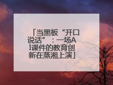 当黑板“开口说话”：一场AI课件的教育创新在蒸湘上演