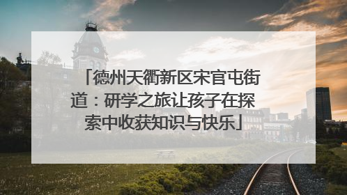 德州天衢新区宋官屯街道：研学之旅让孩子在探索中收获知识与快乐