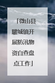 微山县驩城镇开展防汛物资自查盘点工作