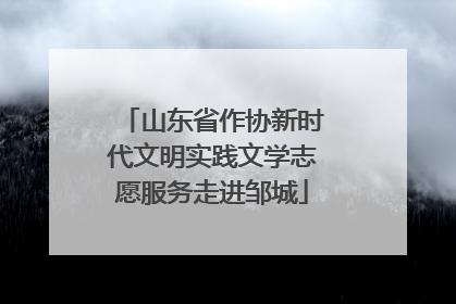 山东省作协新时代文明实践文学志愿服务走进邹城