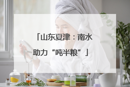 山东夏津：南水助力“吨半粮”