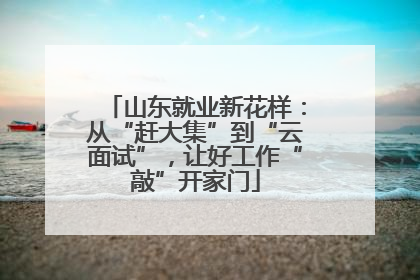 山东就业新花样：从“赶大集”到“云面试”，让好工作“敲”开家门