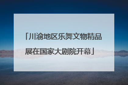 川渝地区乐舞文物精品展在国家大剧院开幕