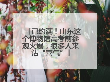 已约满！山东这个博物馆高考前参观火爆，很多人来沾“喜气”